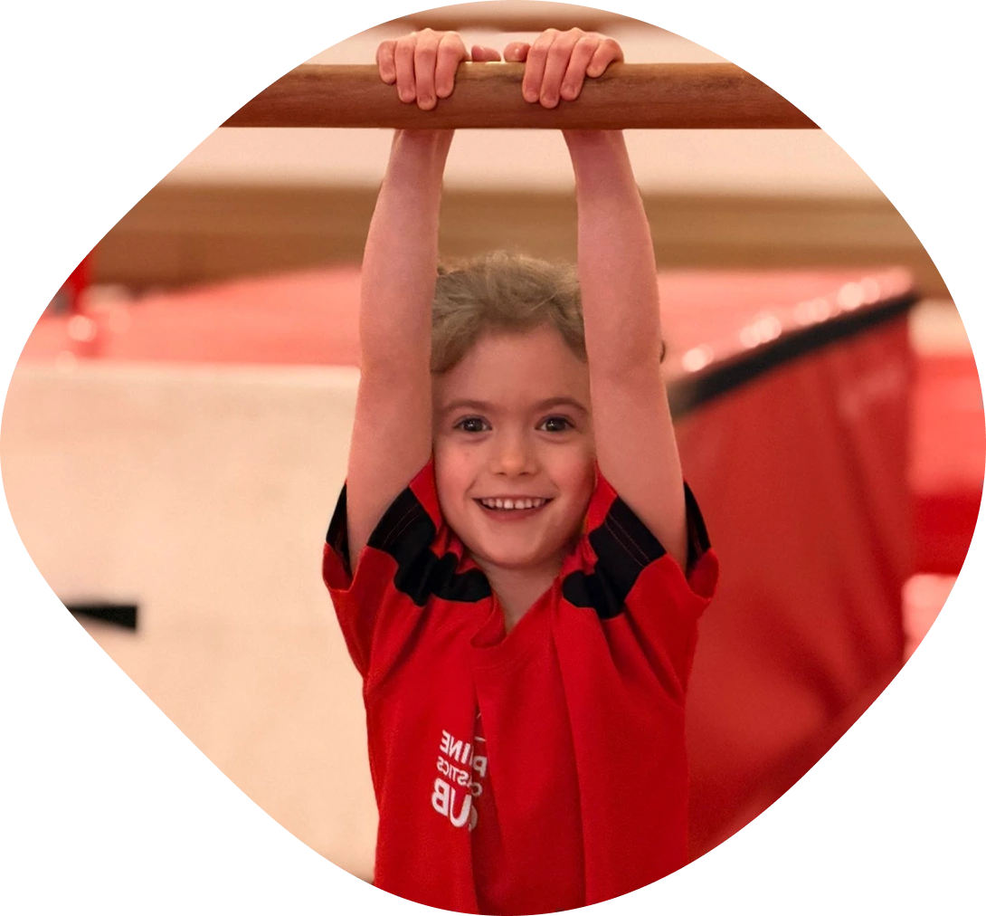 Parent and toddler play session at Pennine Gymnastics.